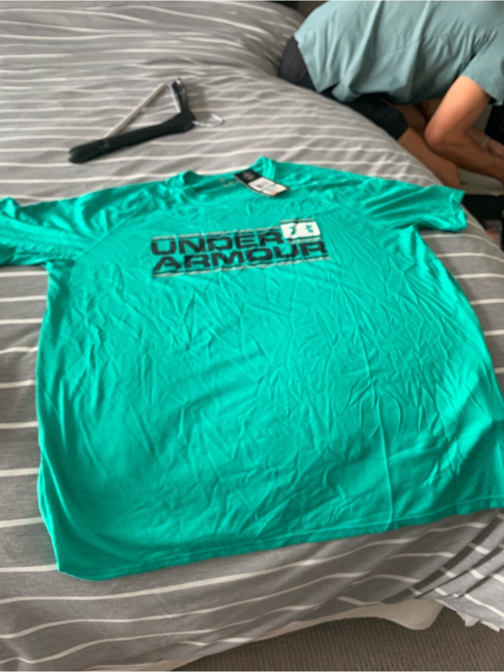 Under Armour Men’s Teal Short Sleeve Logo Tee